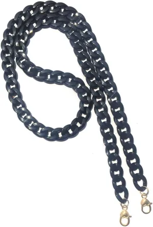 Aumey Clear White Black Brown Acrylic Chain Clutch Purse Strap Handles Bag Handbag Purse Replacement Chains 40 Inches