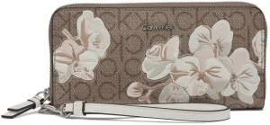 Calvin Klein Key Item Saffiano Continental Zip Around Wallet with Wristlet Strap