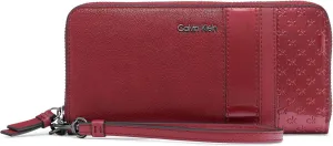 Calvin Klein Key Item Saffiano Continental Zip Around Wallet with Wristlet Strap