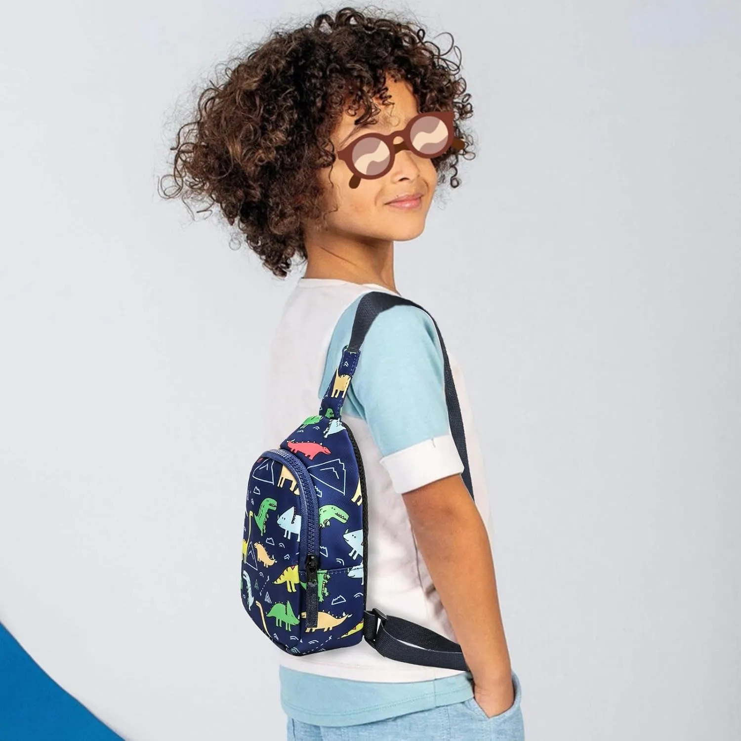 CAMTOP Crossbody Bag Kids Sling Bag Shoulder Bag Chest Pack Small Cartoon Boys Girls Travel Cycling Skating 3-8 years old