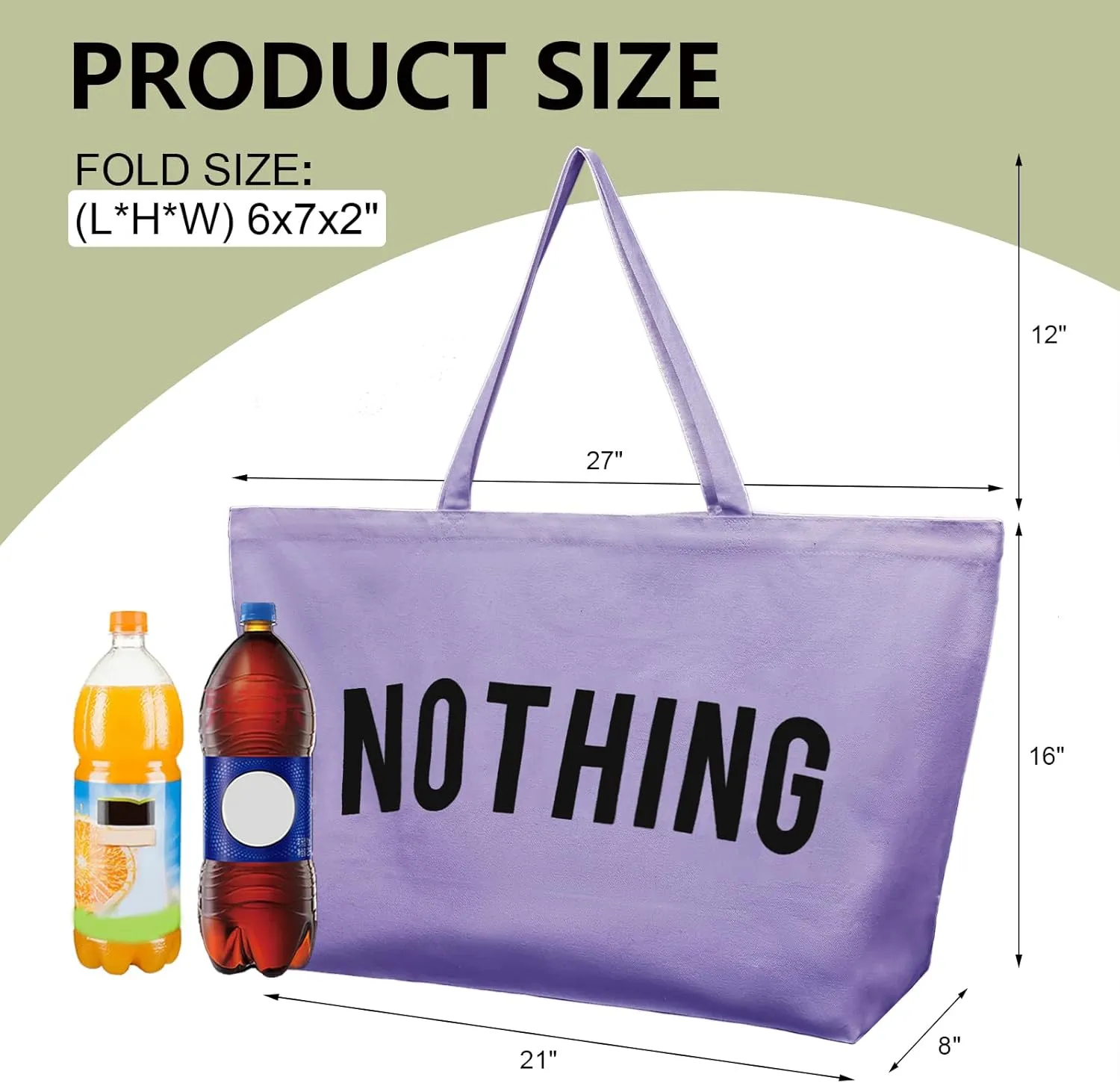 Canvas Tote Bag for Women - Reusable Grocery Bags Extra Large Shopping Bags Heavy Duty Canvas Bags with Handles