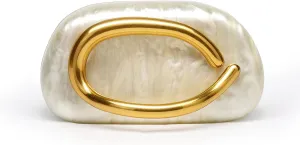 Clutch Purse Women Evening Bag Unique Trendy Purse 2025 Vegan Leather Handbag Acrylic Clutch Box with Chain