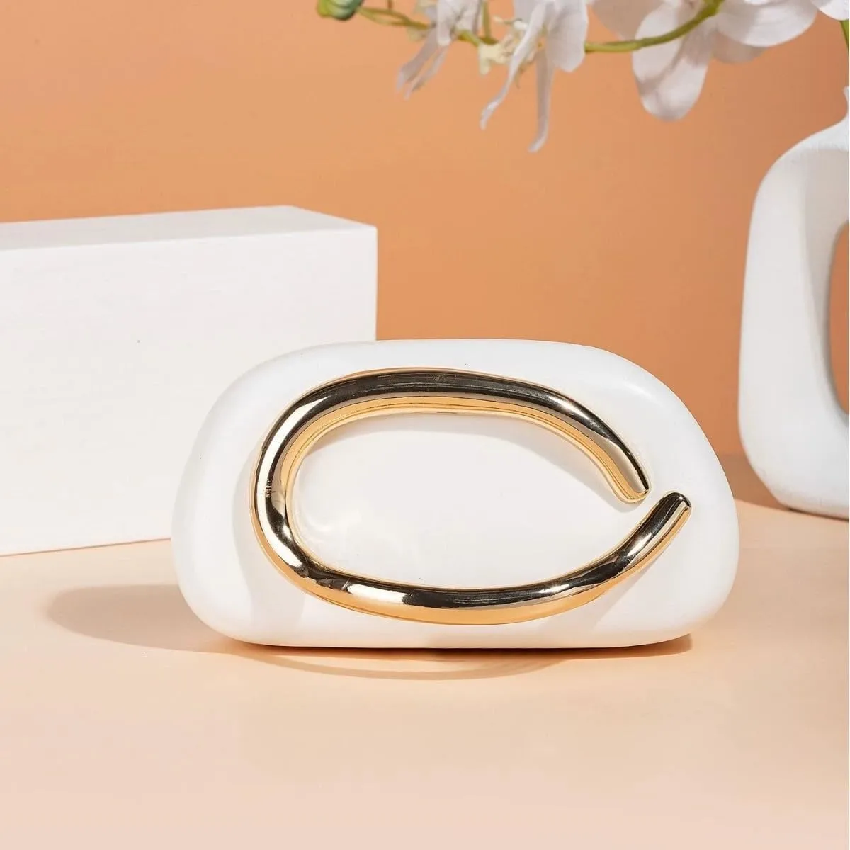 Clutch Purse Women Evening Bag Unique Trendy Purse 2025 Vegan Leather Handbag Acrylic Clutch Box with Chain