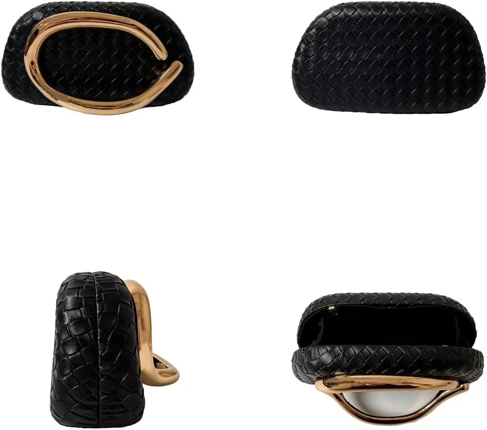 Clutch Purse Women Evening Bag Unique Trendy Purse 2025 Vegan Leather Handbag Acrylic Clutch Box with Chain