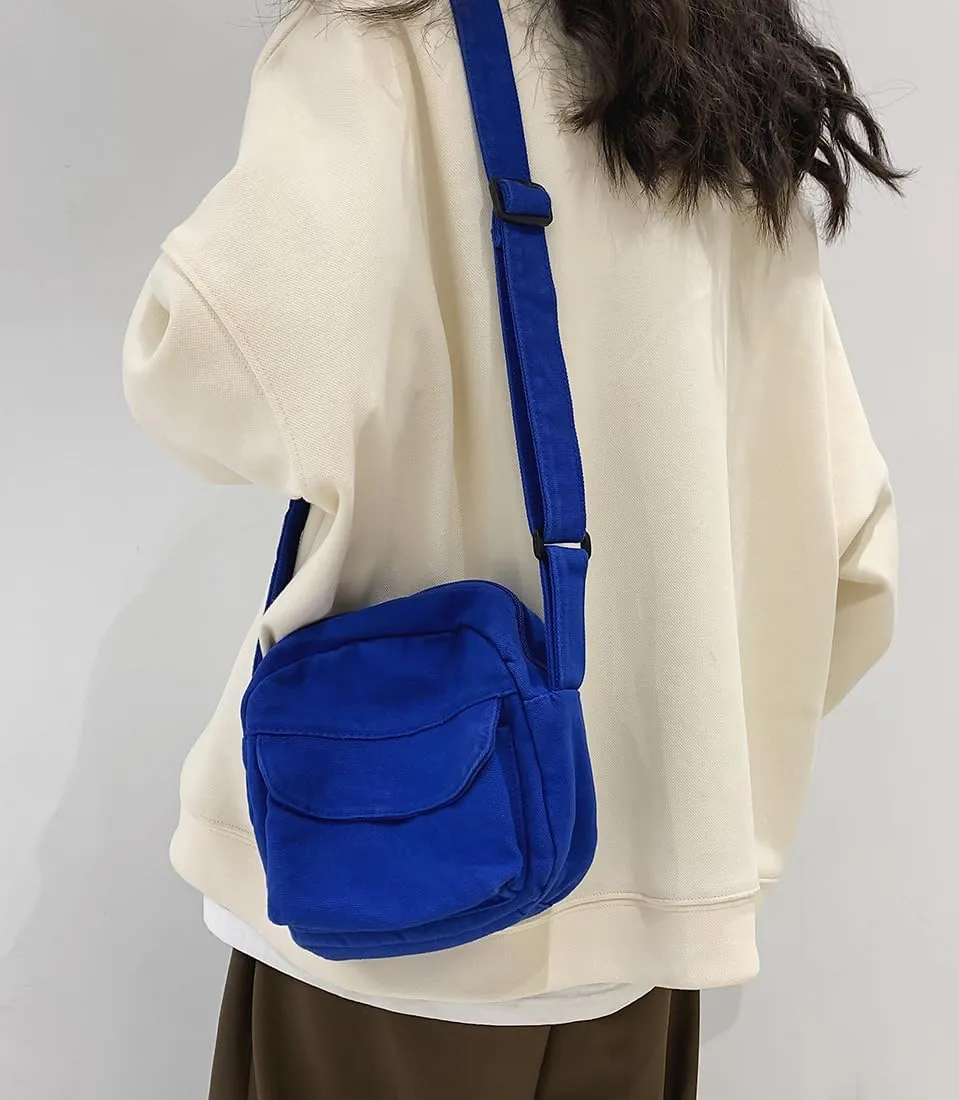 Collsants Small Crossbody Bag Cute Purse Mini Canvas Crossbody Purse Phone bag
