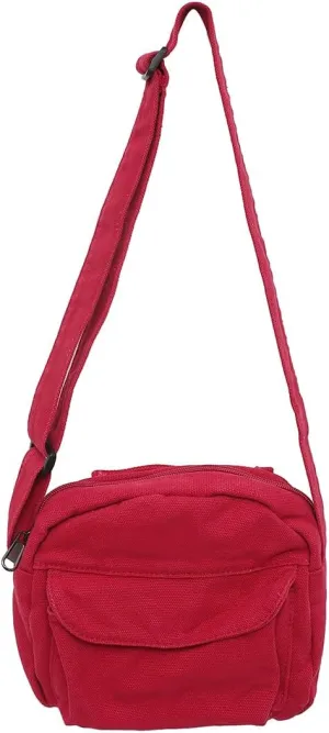 Collsants Small Crossbody Bag Cute Purse Mini Canvas Crossbody Purse Phone bag