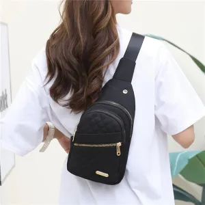 Crossbody Sling Bag for Men Women, Large Capacity Shoulder Bag with Data Hole, for Hiking, Camping, Cycling