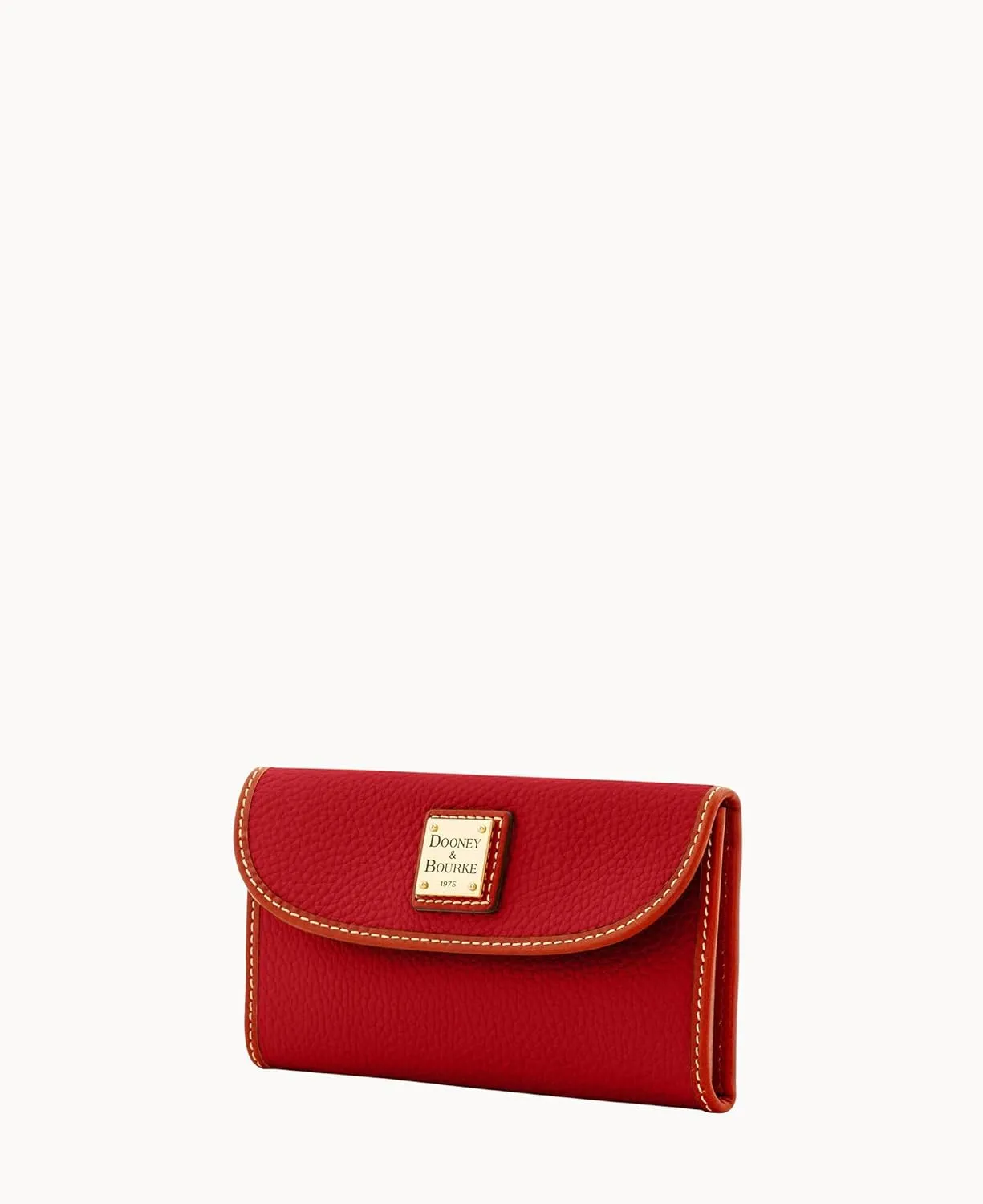 Dooney & Bourke Women's Continental Clutch in Pebble Grain Leather, Trifold Wallet with Multiple Card Holder