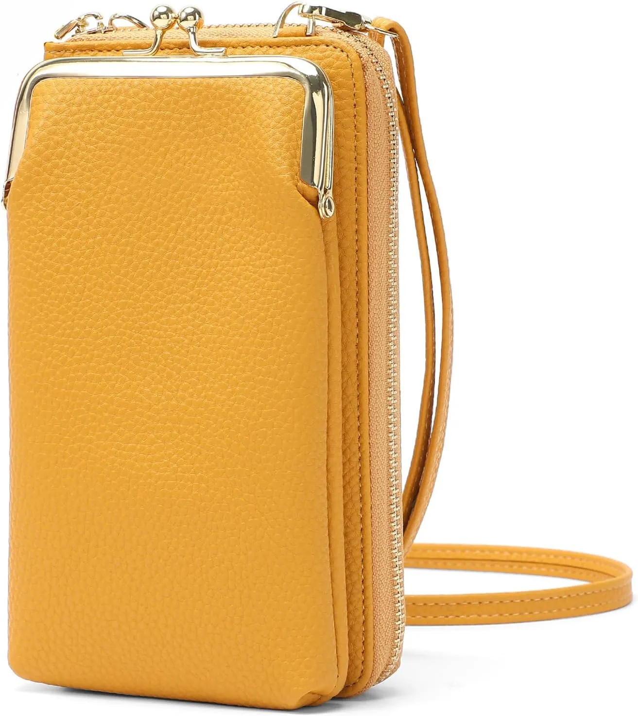 EASTNIGHTS Small Crossbody Phone Bag for Women Cell Phone Purse Wallet Kiss Lock Cute Shoulder Bag with Credit Card Slots