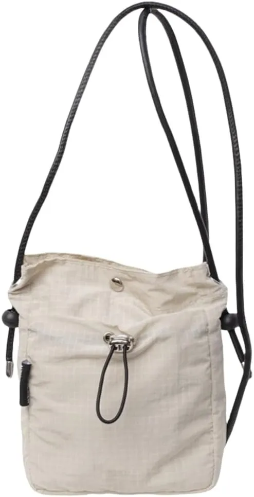 Fashionable Canvas Mobile Bag 2024 Drawstring Bucket Bag Crossbody Purse Casual Shoulder Bag for Adults and Students