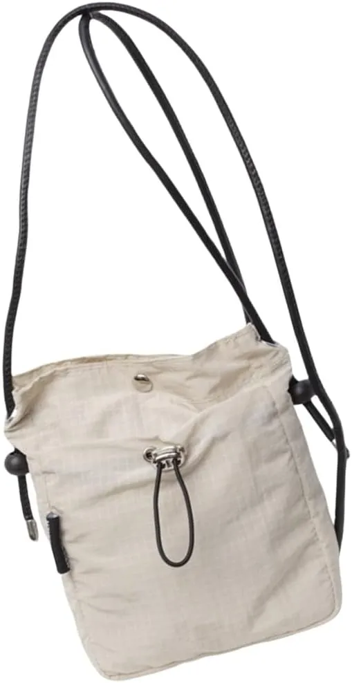 Fashionable Canvas Mobile Bag 2024 Drawstring Bucket Bag Crossbody Purse Casual Shoulder Bag for Adults and Students