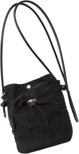 Fashionable Canvas Shoulder Bag for Mobile Phones Lightweight Crossbody Purse Drawstring Bucket Bags for Daily Use