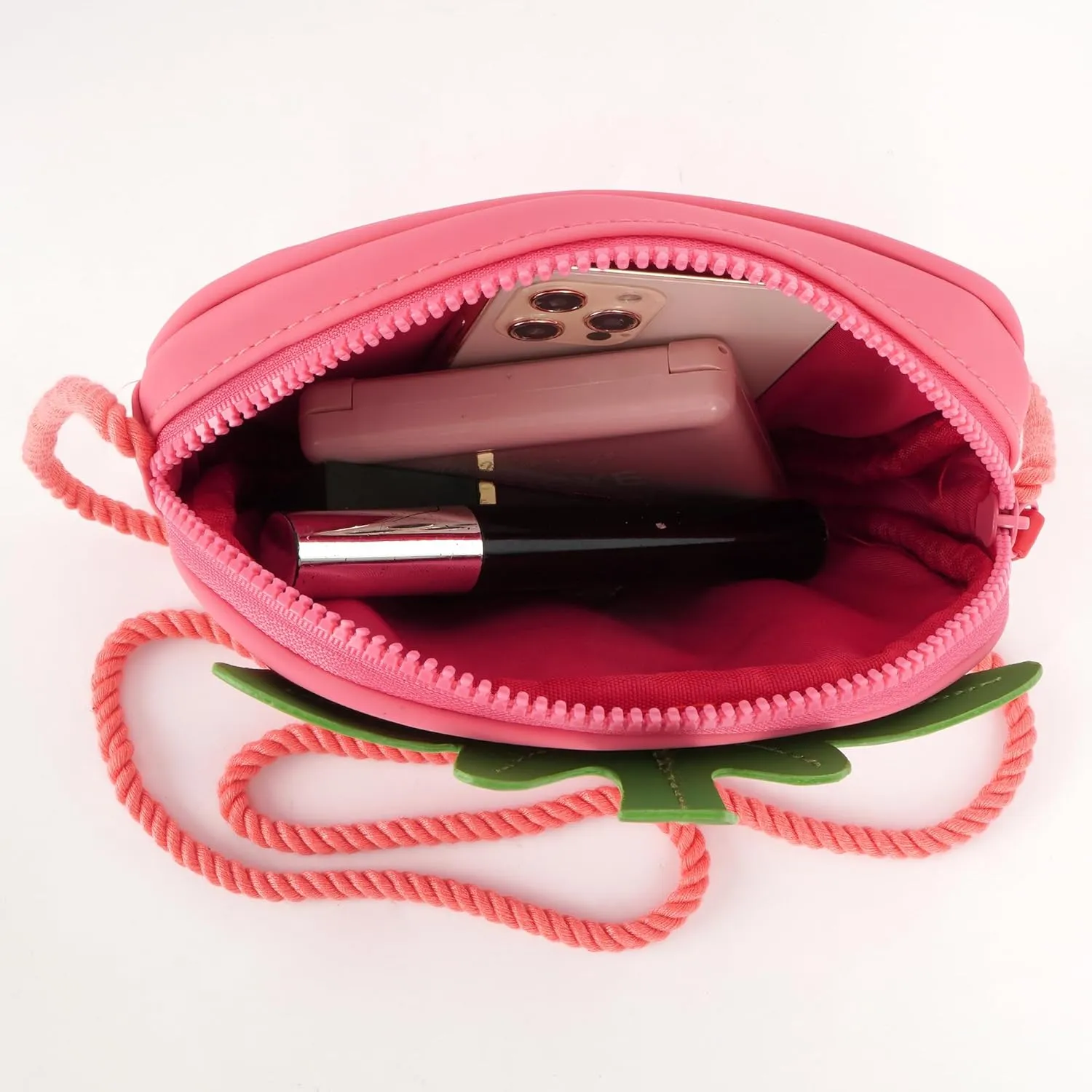 Goclothod Handbag Cute Fruit Crossbody Bag Weave Summer Beach Shoulder Bag
