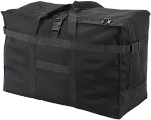 Heavy Duty Travel Duffel Bag Large Capacity Weekender Tote for Camping Moving and Sports Black