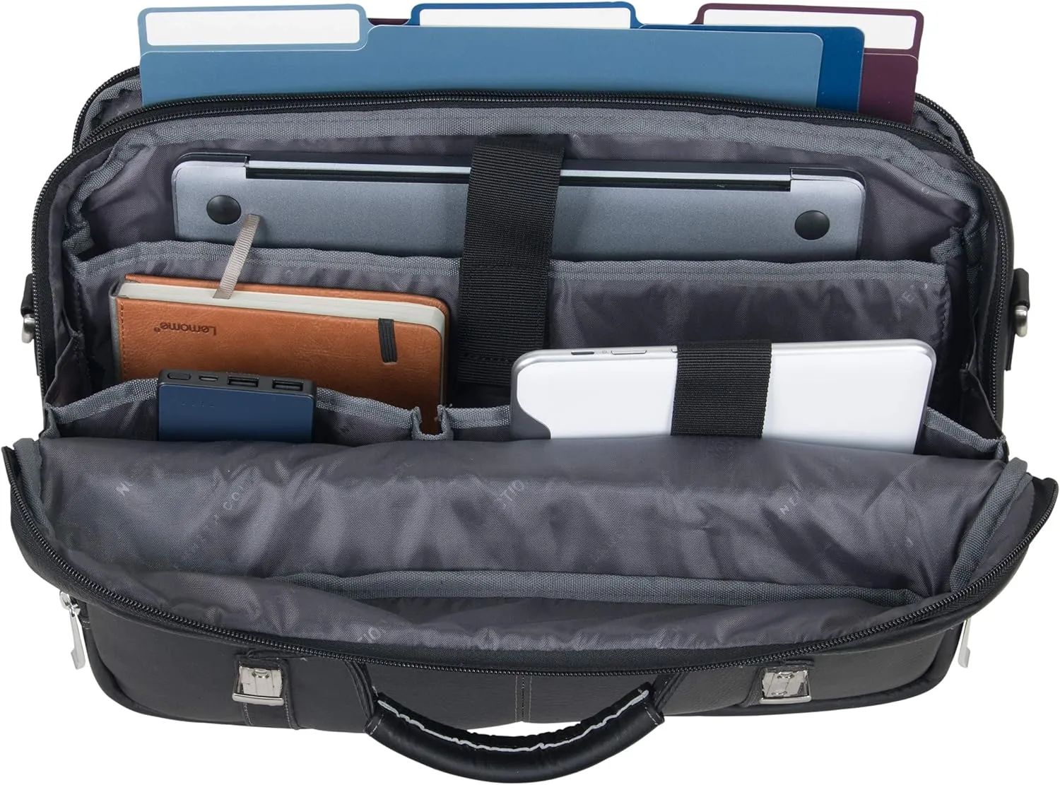 Kenneth Cole REACTION Show Business 16" Colombian Leather Business Laptop Portfolio Messenger Bag