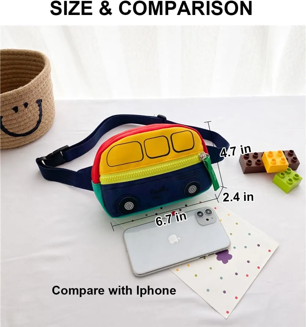 Kids Fanny Pack Boys Crossbody Bag Kids, Small Waist Pack Boys Fanny Pack, Fanny Packs Bulk Toddler Fanny Pack (Yellow)