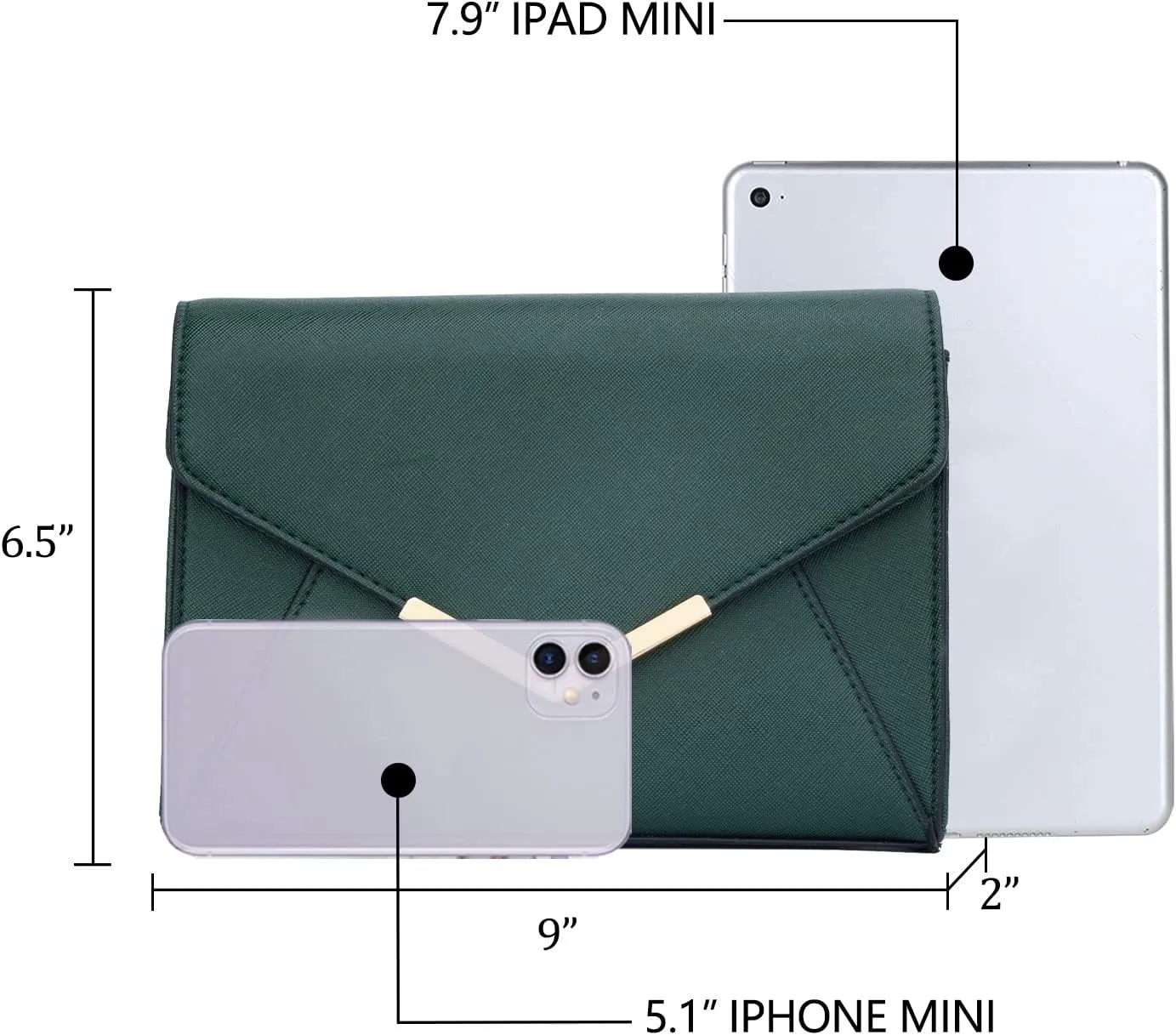 KKXIU Women Elegant Faux Leather Evening Envelope Clutch Purse Foldover Bags for Party Wedding Prom
