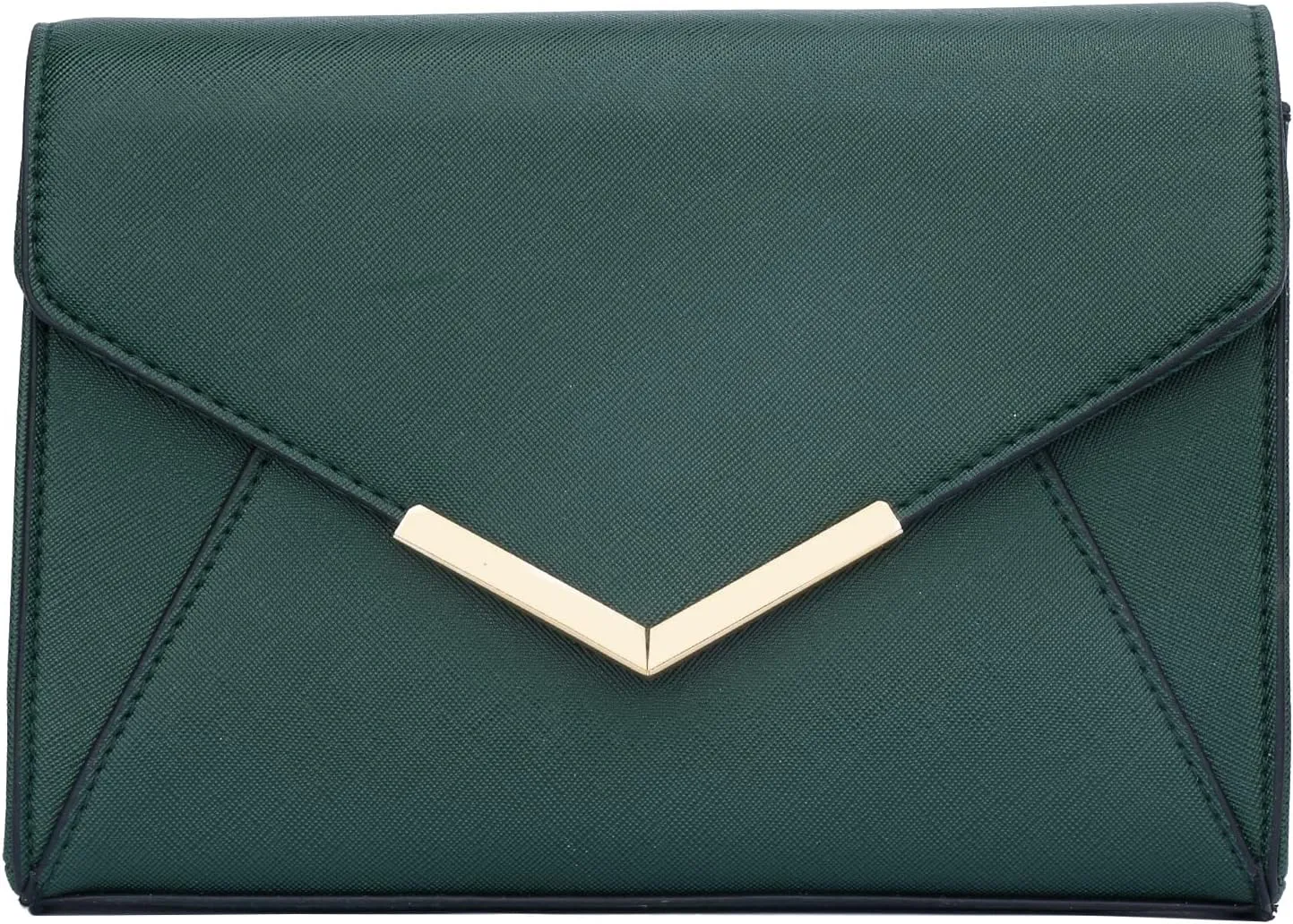 KKXIU Women Elegant Faux Leather Evening Envelope Clutch Purse Foldover Bags for Party Wedding Prom
