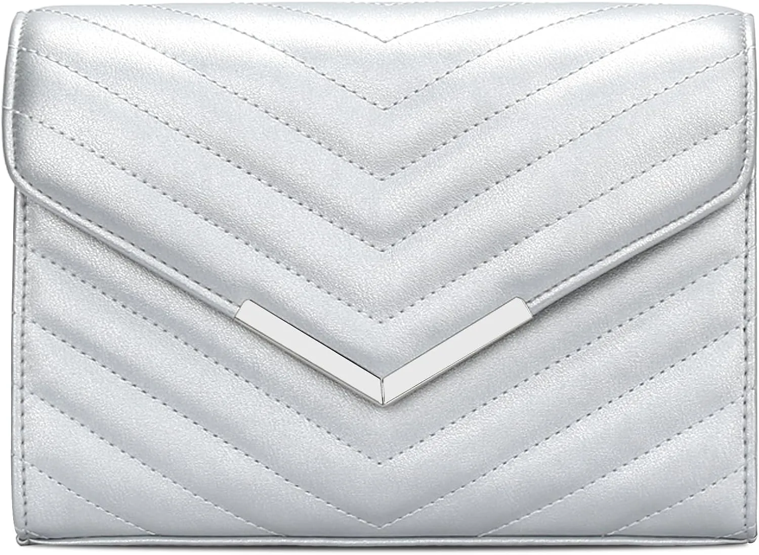 KKXIU Women Formal Vegan Leather Evening Envelope Clutch Purses and Handbags for Party Wedding Prom Bridal