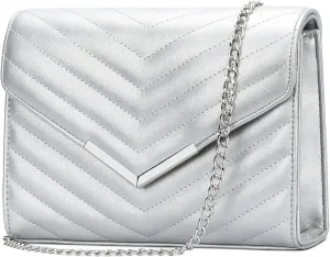 KKXIU Women Formal Vegan Leather Evening Envelope Clutch Purses and Handbags for Party Wedding Prom Bridal