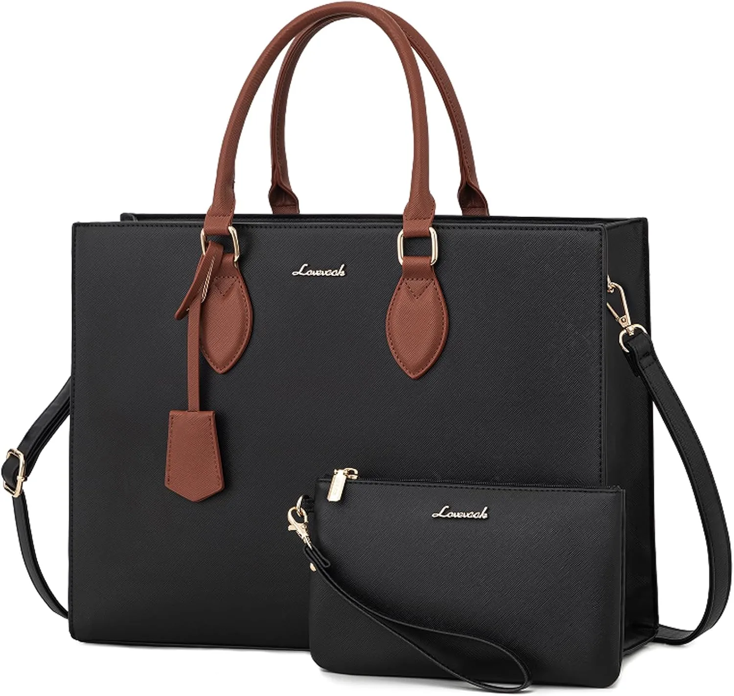 LOVEVOOK Women's 15.6 Inch Laptop Tote Briefcase Business Office Bag