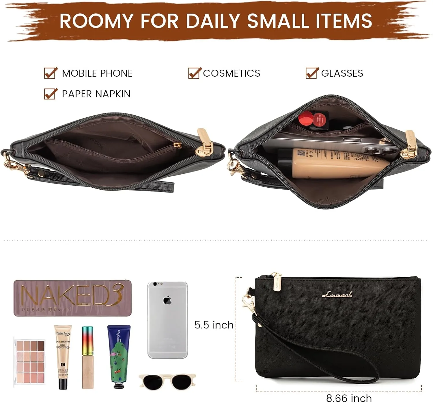 LOVEVOOK Women's 15.6 Inch Laptop Tote Briefcase Business Office Bag