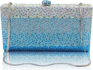 Luxury Crystal Clutch Purses for women Rhinestone Bride Wedding Party Evening Bag AB Stone Box Handbag for Prom Birthday