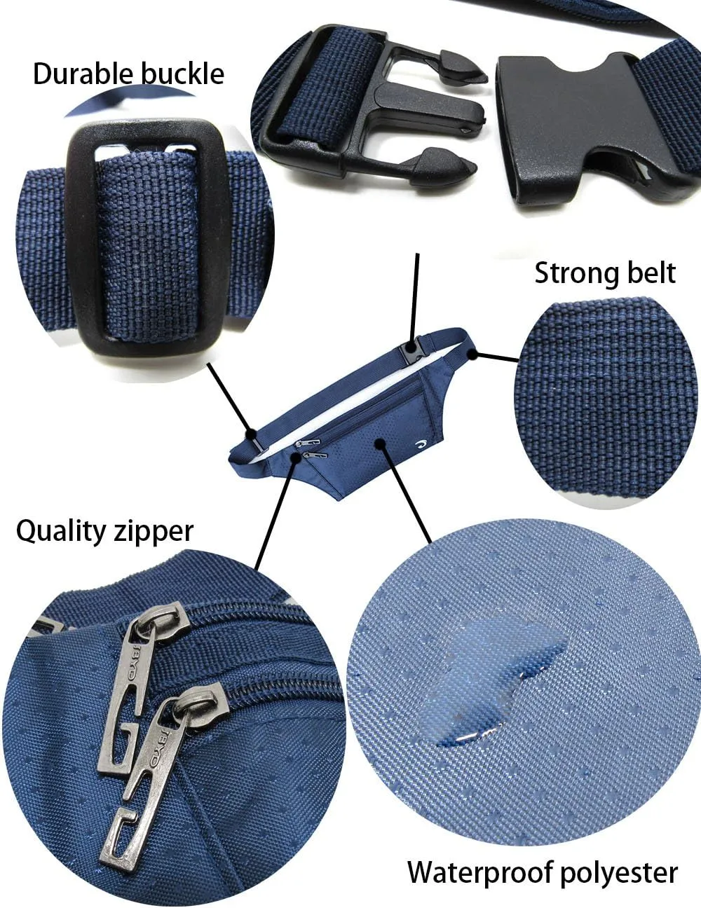 Naoki Outdoor Sports Running & Jogging & Travel Waterproof Utralthin Waist Pack/Bag Runner Belt