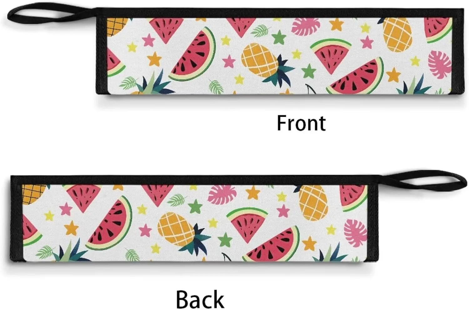 Pineapple Watermelon Print Flatware Storage Bag Tableware Carrier Bag Dinnerware Organizer Easy of Cleaning & Light to Carry with Handle Holds up to The Rest of Time