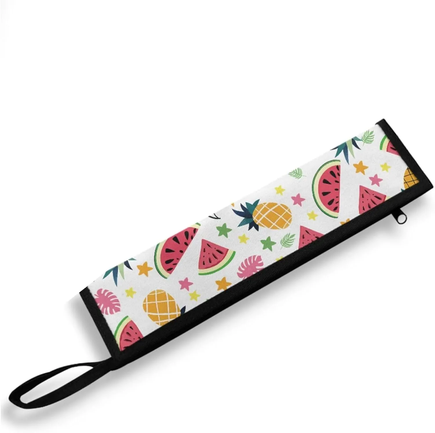 Pineapple Watermelon Print Flatware Storage Bag Tableware Carrier Bag Dinnerware Organizer Easy of Cleaning & Light to Carry with Handle Holds up to The Rest of Time