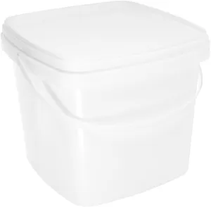 Portable Plastic Bucket with Lid and Handle Multi-Functional Water Storage Container for Home Garden and Outdoor Activities Sturdy Small Bucket for Ice Milk and More