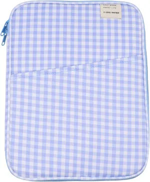 RARITYUS 13-14 Inch Fashion Plaid Laptop Sleeve Bag iPad Protective Case Kawaii Tablet Cover Notebook Storage Bag for Women Girls