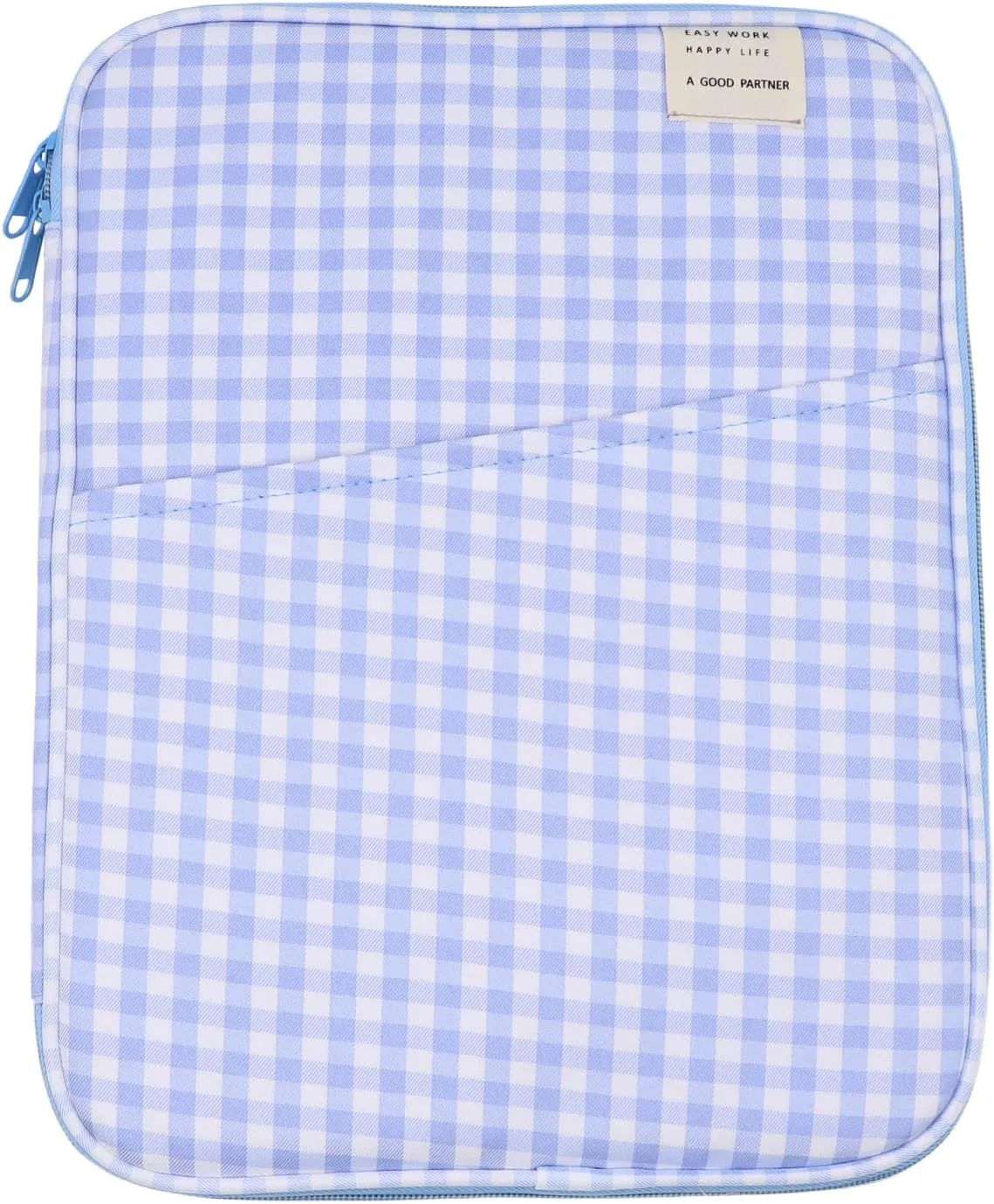 RARITYUS 13-14 Inch Fashion Plaid Laptop Sleeve Bag iPad Protective Case Kawaii Tablet Cover Notebook Storage Bag for Women Girls