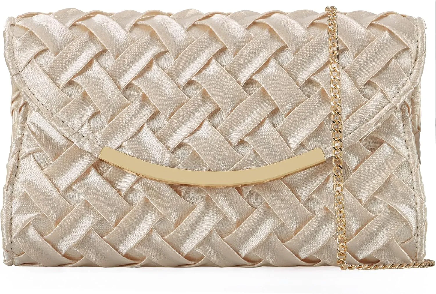 Satin Evening Bag Women Small Dressy Clutch Handbag Formal Purse for Wedding/Prom/Black tie Party