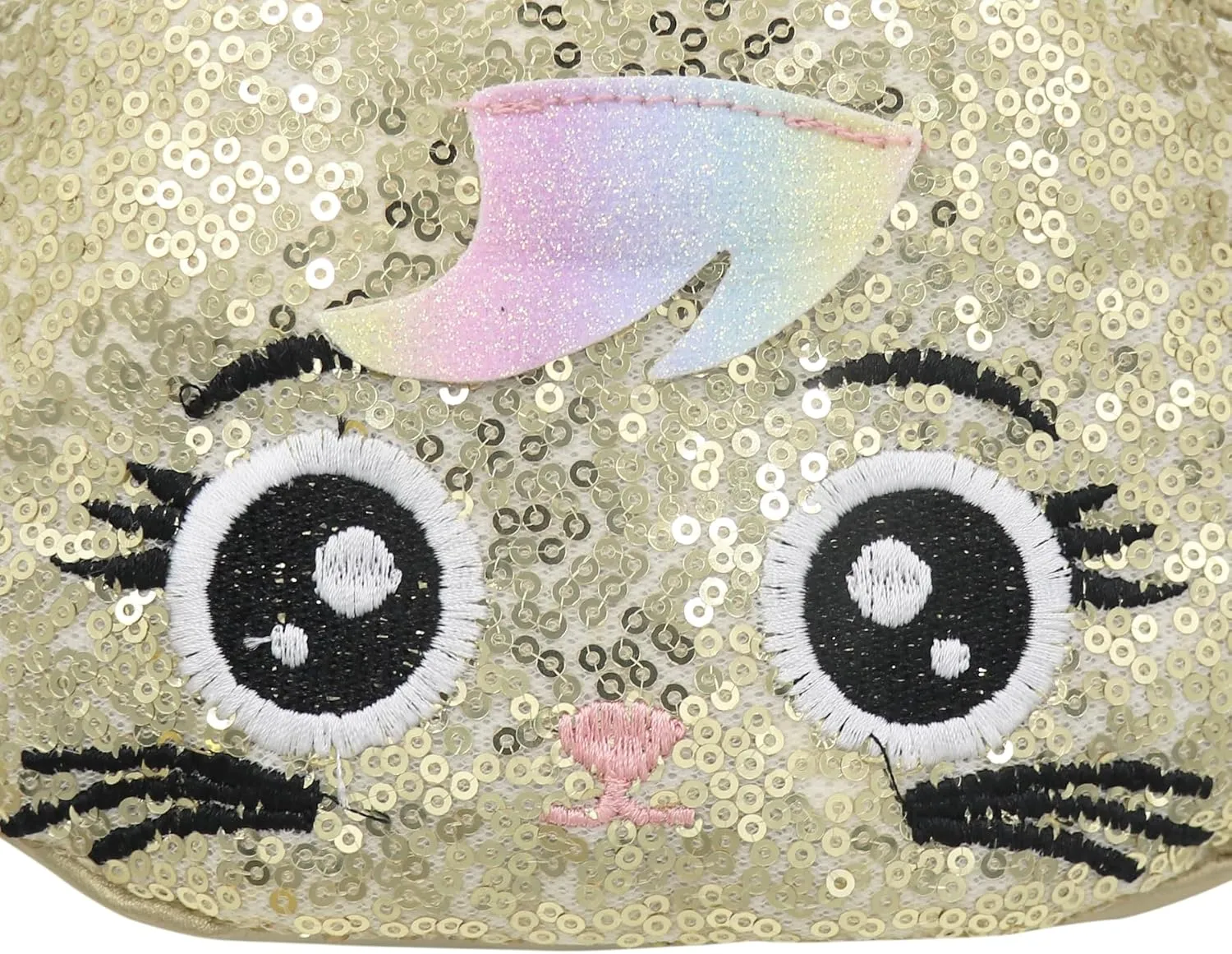 Sequins Cute Cat Fanny Pack Unicorn Crossbody Shoulder Bag for Girls Sling Bag Animal Chest bag Belt Bag