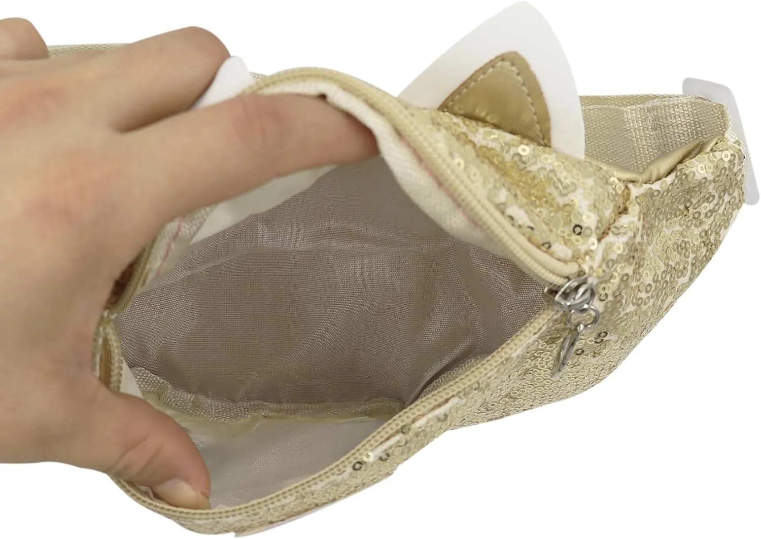 Sequins Cute Cat Fanny Pack Unicorn Crossbody Shoulder Bag for Girls Sling Bag Animal Chest bag Belt Bag
