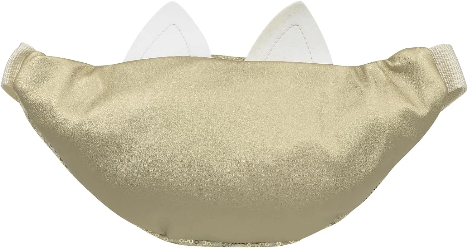 Sequins Cute Cat Fanny Pack Unicorn Crossbody Shoulder Bag for Girls Sling Bag Animal Chest bag Belt Bag