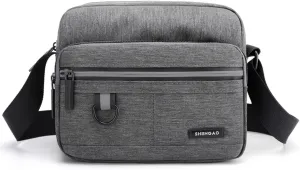 Small Canvas Crossbody Bag for Men,Small Shoulder Bag, Mini Messenger Bag for Cell Phone, Portable mobile phone coin bag
