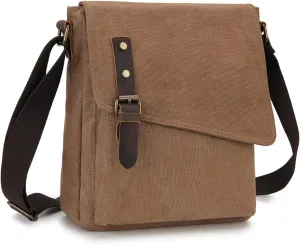 Small Messenger Bag,VONXURY Water Resistant Shoulder Bag Canvas Crossbody Purse for Women Men