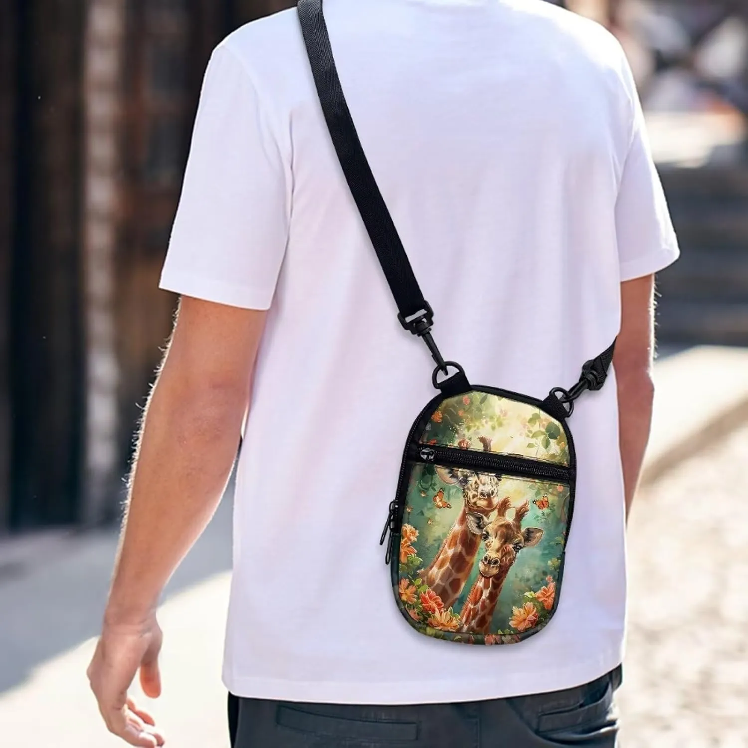 Suobstales Women Messenger Bag Mini Cross-Body Cell Phone Purse Shoulder Strap Wallet Pouch Bag Girls Crossbody Bag