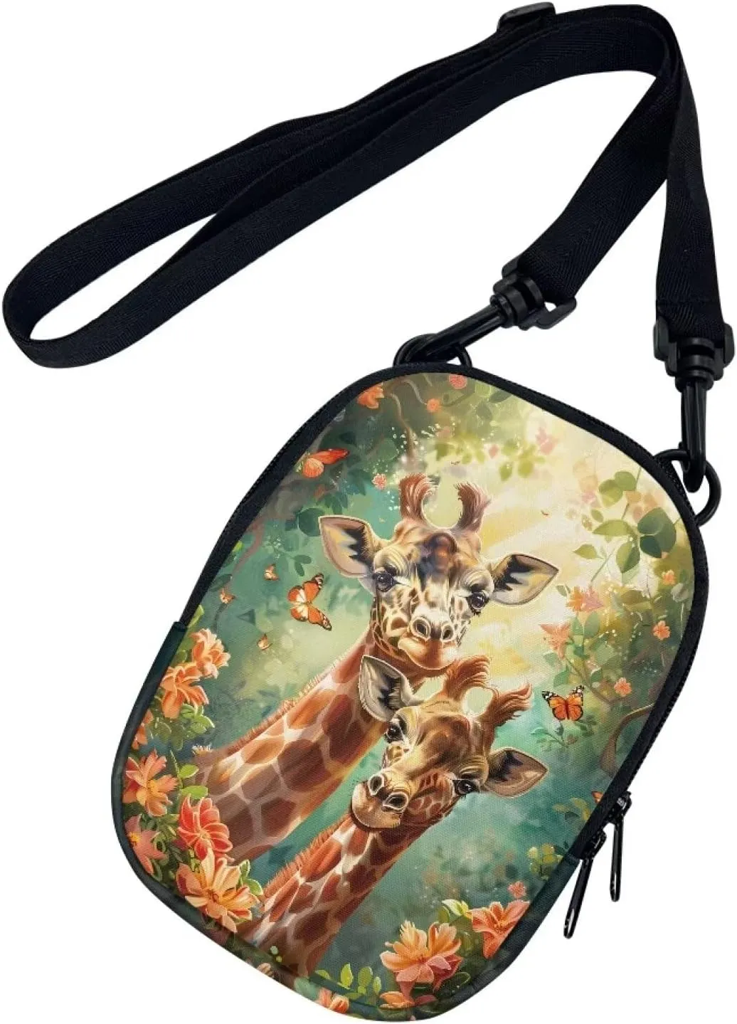 Suobstales Women Messenger Bag Mini Cross-Body Cell Phone Purse Shoulder Strap Wallet Pouch Bag Girls Crossbody Bag