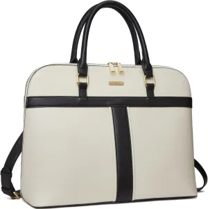 Telena Laptop Tote Bag for Women, 15.6 Inch Shoulder Tote Bag Leather Briefcase for Women, Large Capacity Handbag Bags