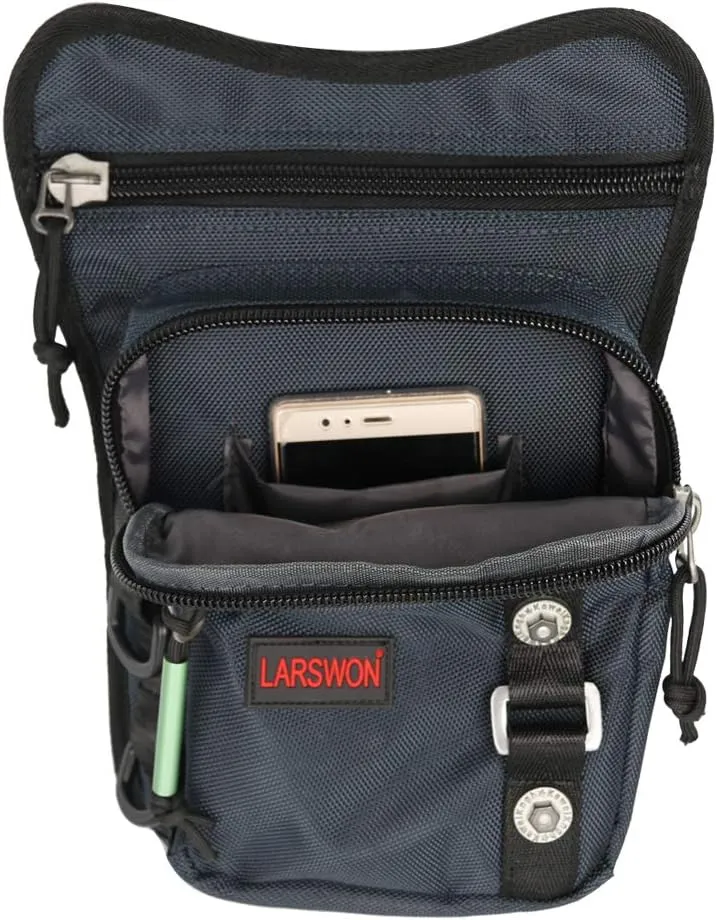 Thigh Pack, Larswon Leg Bag Thigh Pouch Bag Tactical Waist Bag Motorcycle Bag Waterproof