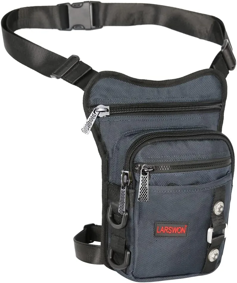 Thigh Pack, Larswon Leg Bag Thigh Pouch Bag Tactical Waist Bag Motorcycle Bag Waterproof