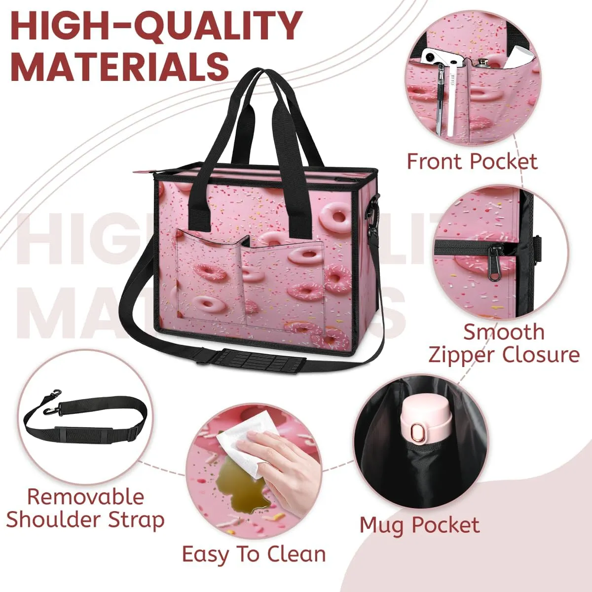 Tote Satchel Bag Set 3PCS for Women, Tote Briefcase Shoulder Handbag Purse Satchels