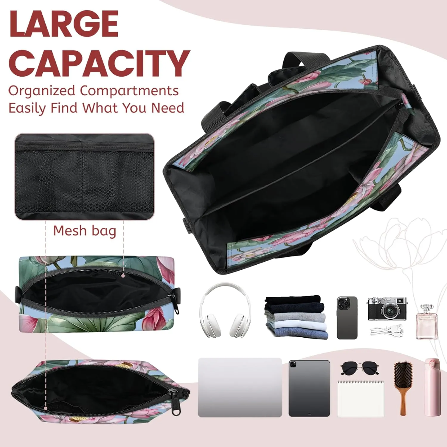 Tote Satchel Bag Set 3PCS for Women, Tote Briefcase Shoulder Handbag Purse Satchels