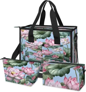 Tote Satchel Bag Set 3PCS for Women, Tote Briefcase Shoulder Handbag Purse Satchels