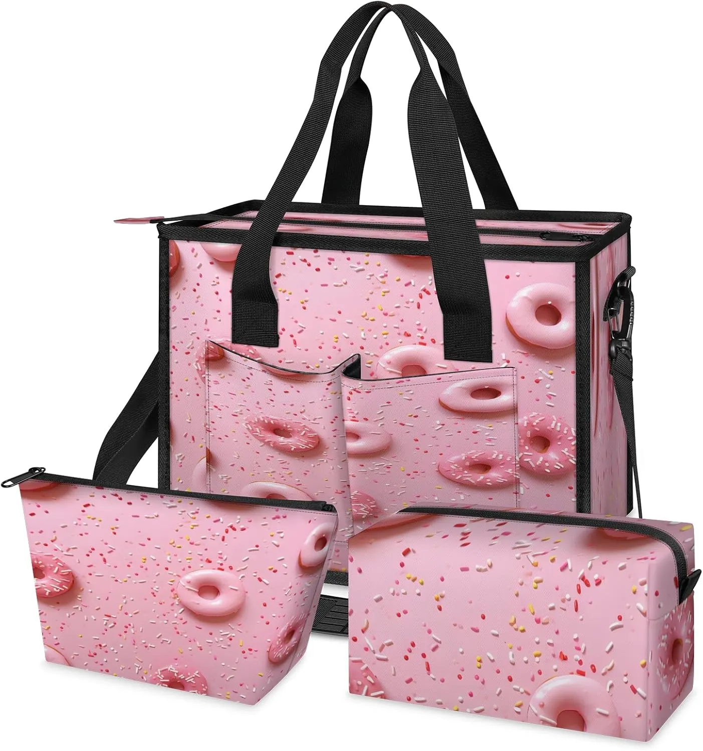 Tote Satchel Bag Set 3PCS for Women, Tote Briefcase Shoulder Handbag Purse Satchels