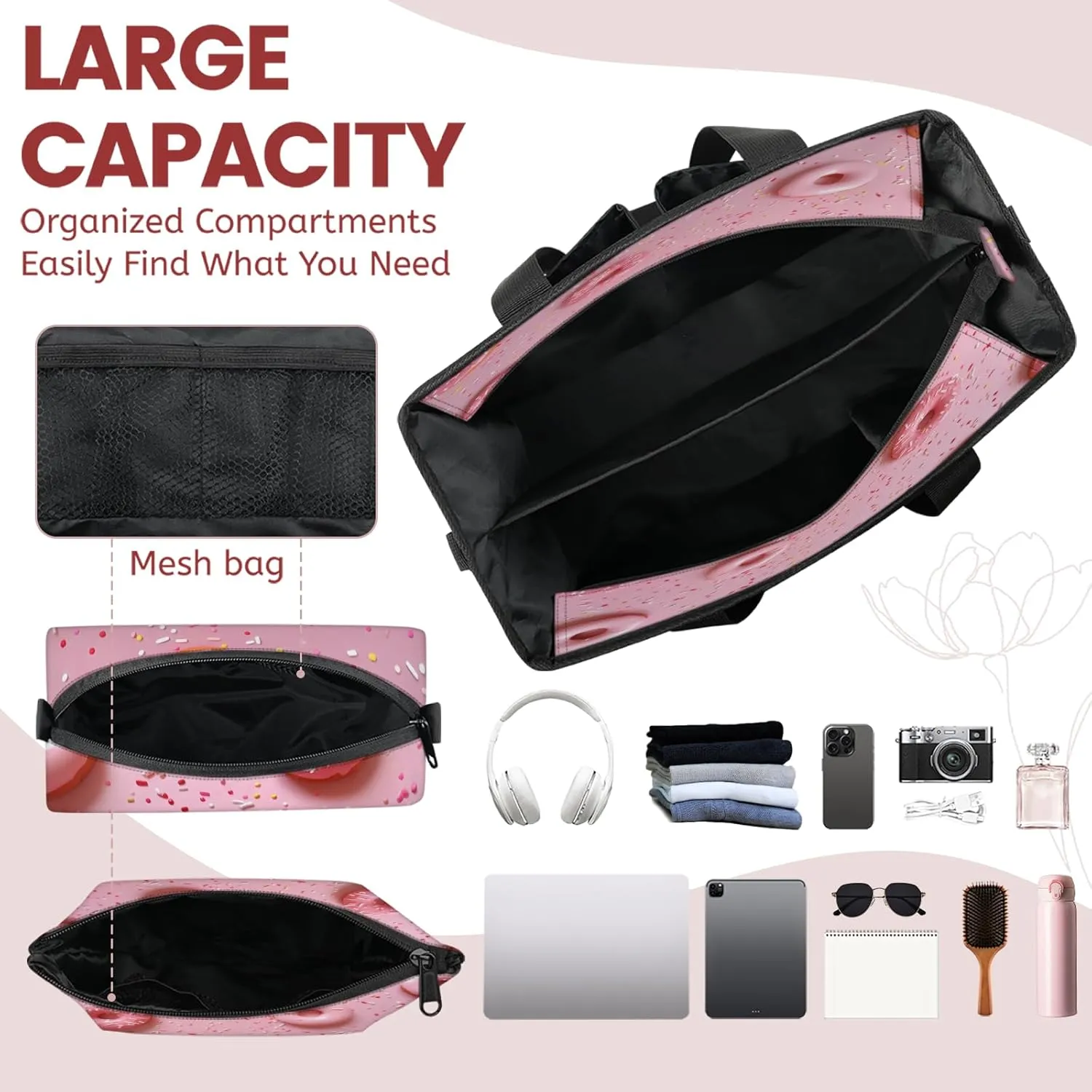 Tote Satchel Bag Set 3PCS for Women, Tote Briefcase Shoulder Handbag Purse Satchels