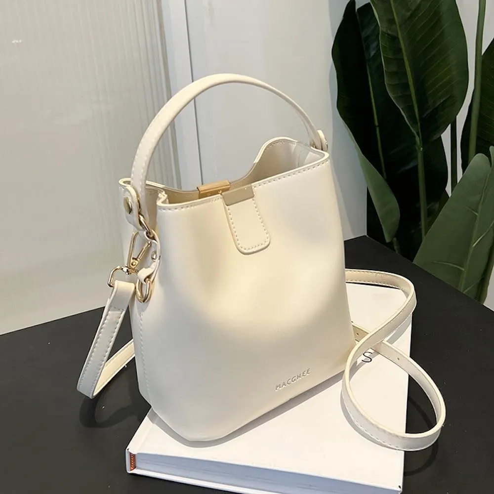 Vanilla Girl Aesthetic Small Bucket Bag for Women Small Satchel Bag Purses Crossbody Bag Handbag Mini Tote Bags